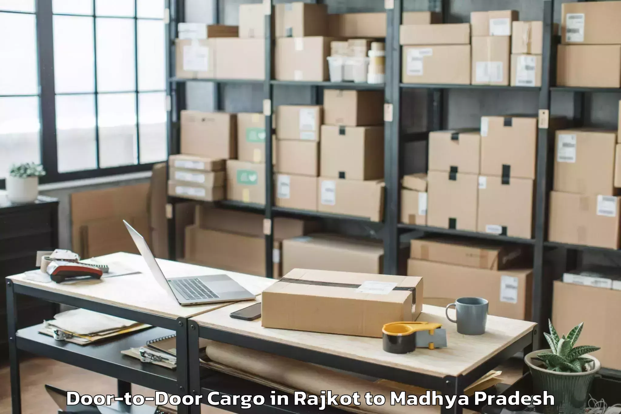 Affordable Rajkot to Malthone Door To Door Cargo